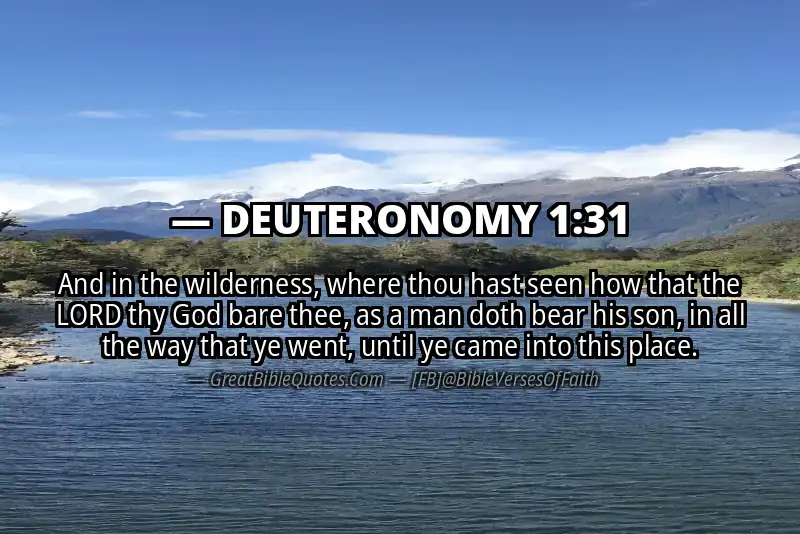 DEUTERONOMY 1:31 Verse