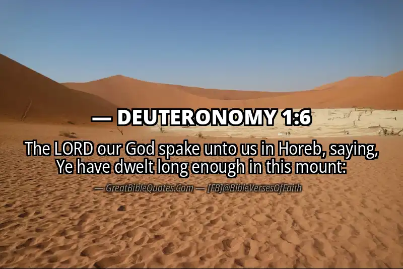 Bible verse: DEUTERONOMY 1:6 Image