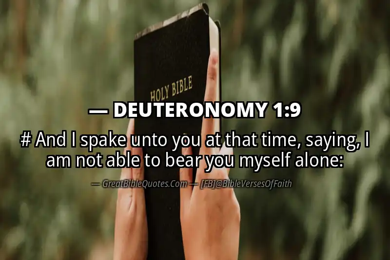Bible verse: DEUTERONOMY 1:9 Image