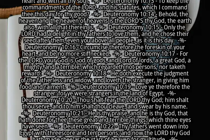 Image for DEUTERONOMY 10:12-22 Bible verse