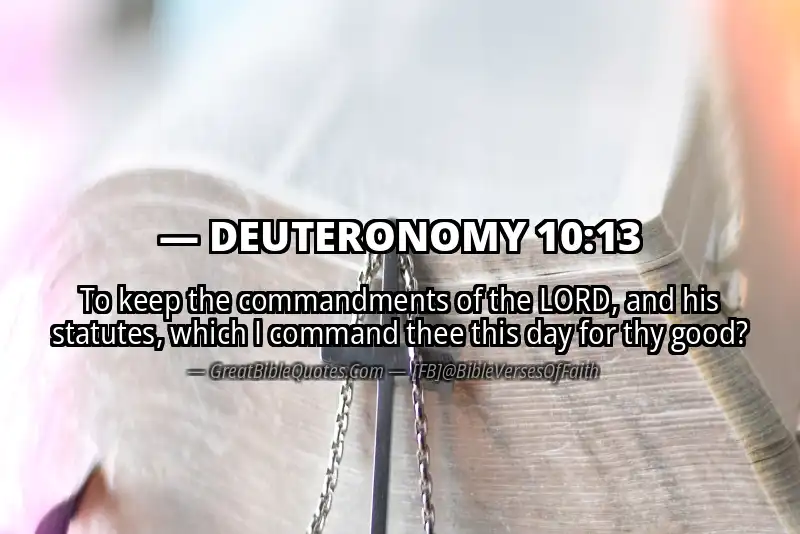 DEUTERONOMY 10:13 Verse