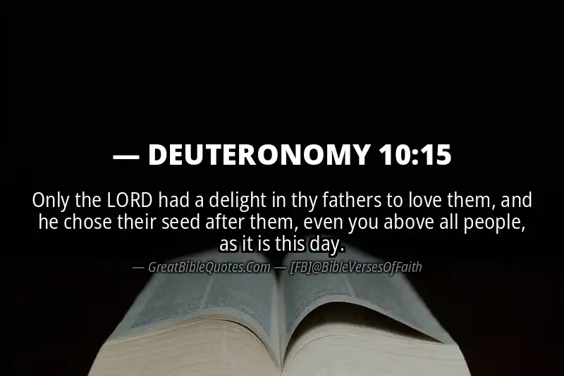 DEUTERONOMY 10:15 Verse