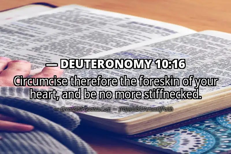 Bible verse: DEUTERONOMY 10:16 Image