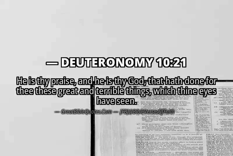 DEUTERONOMY 10:21 Verse
