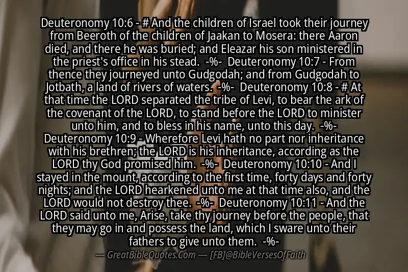 Image for DEUTERONOMY 10:6-11 Bible verse