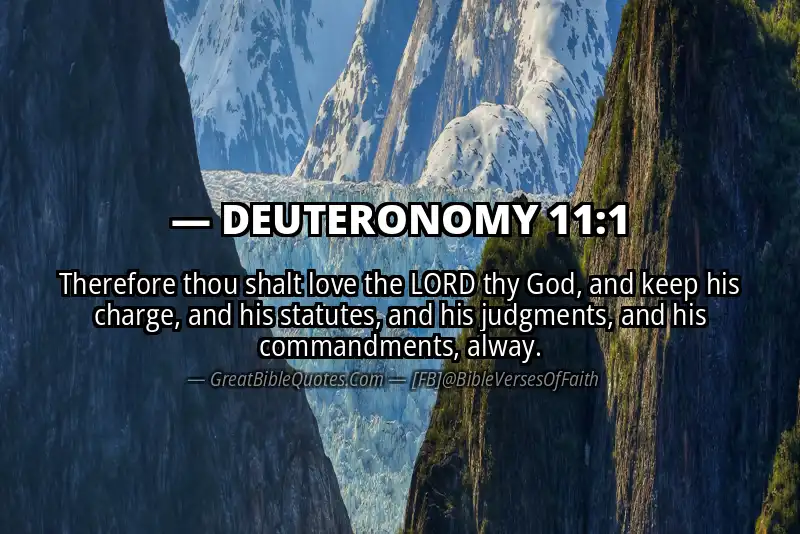 DEUTERONOMY 11:1 Verse