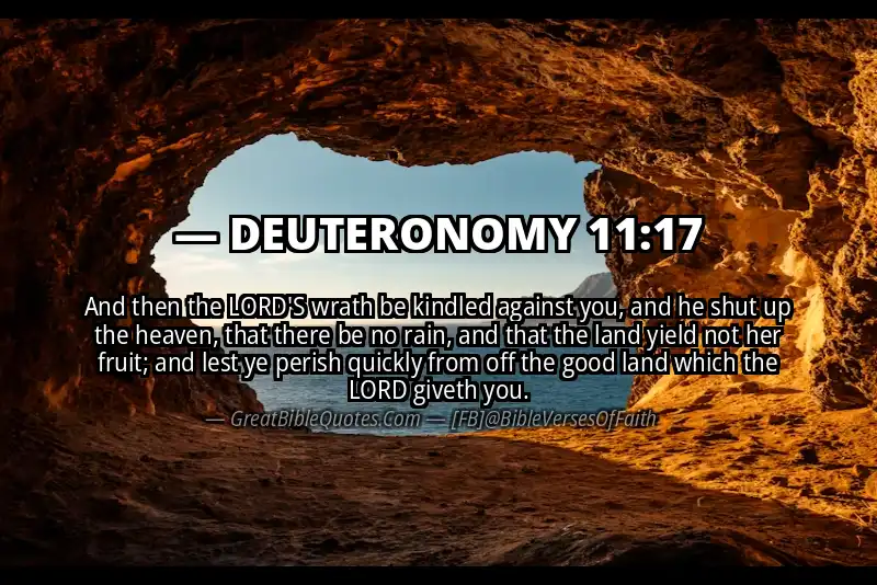DEUTERONOMY 11:17 Verse