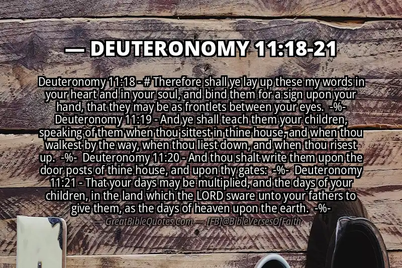 Image for DEUTERONOMY 11:18-21 Bible verse