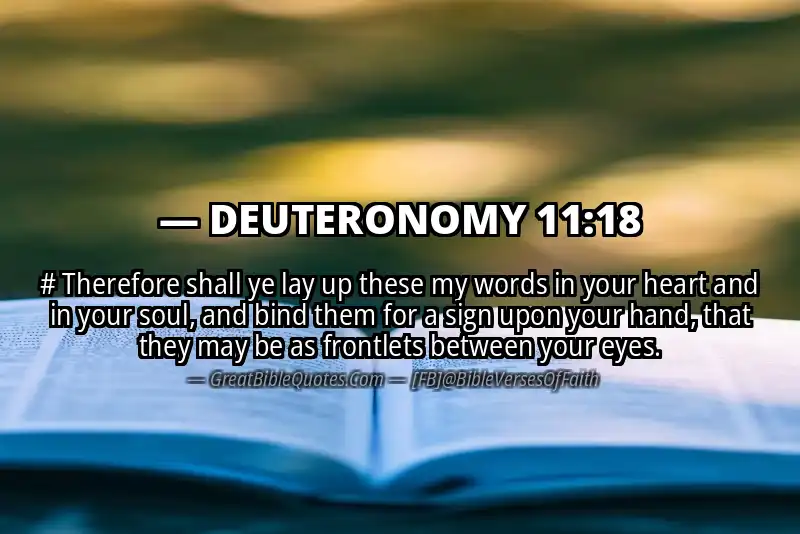 DEUTERONOMY 11:18 Verse