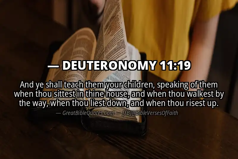 DEUTERONOMY 11:19 Verse