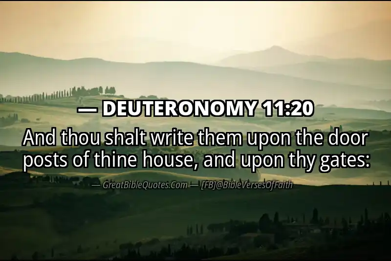DEUTERONOMY 11:20 Verse