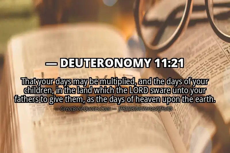 DEUTERONOMY 11:21 Verse