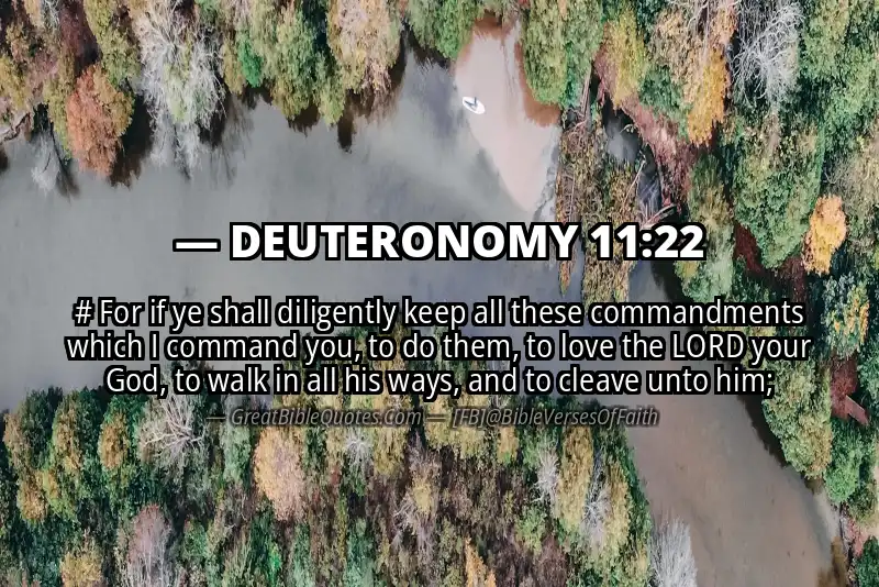 DEUTERONOMY 11:22 Verse