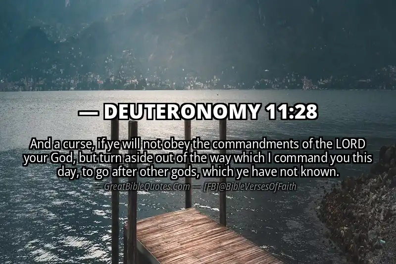 Bible verse: DEUTERONOMY 11:28 Image