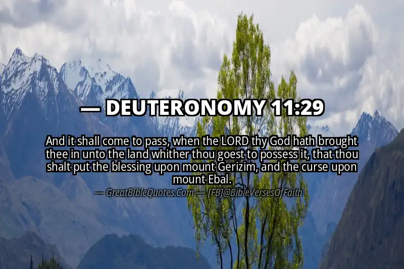 Bible verse: DEUTERONOMY 11:29 Image
