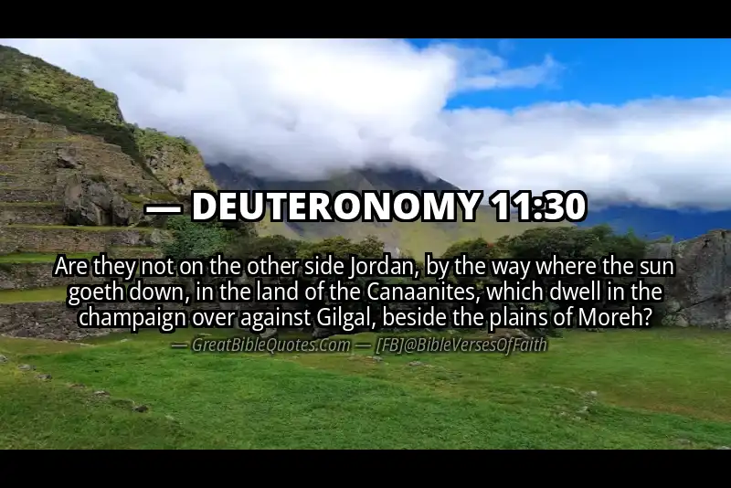 Bible verse: DEUTERONOMY 11:30 Image