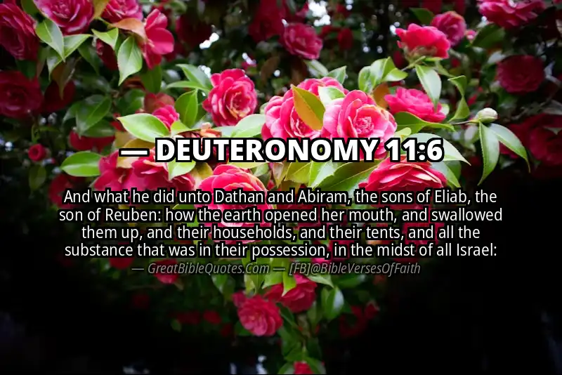 DEUTERONOMY 11:6 Verse