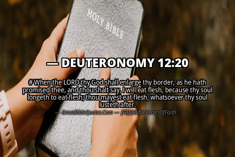 Bible verse: DEUTERONOMY 12:20 Image