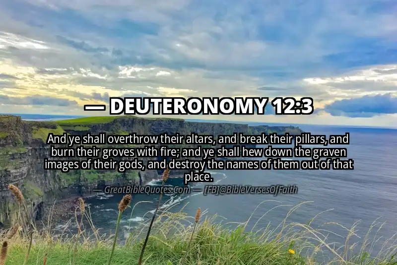 DEUTERONOMY 12:3 Verse