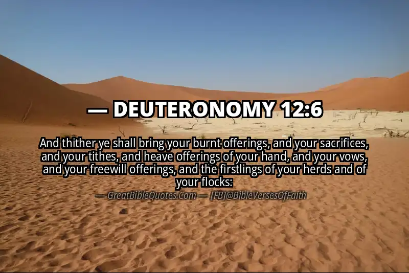 Bible verse: DEUTERONOMY 12:6 Image