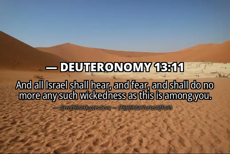 DEUTERONOMY 13:11 Verse