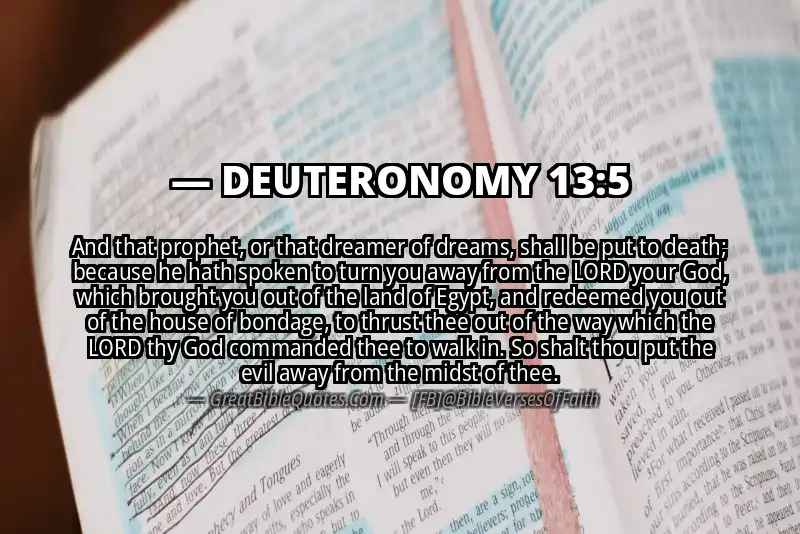 DEUTERONOMY 13:5 Verse Image
