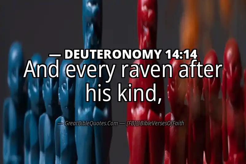 Bible verse: DEUTERONOMY 14:14 Image