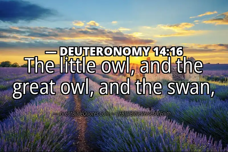 DEUTERONOMY 14:16 Verse