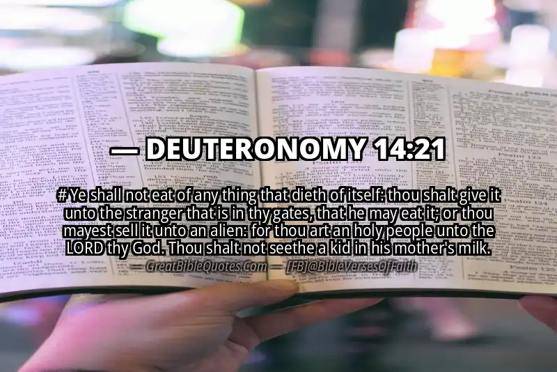 DEUTERONOMY 14:21 Verse