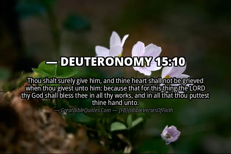 Image for DEUTERONOMY 15:10 Bible verse