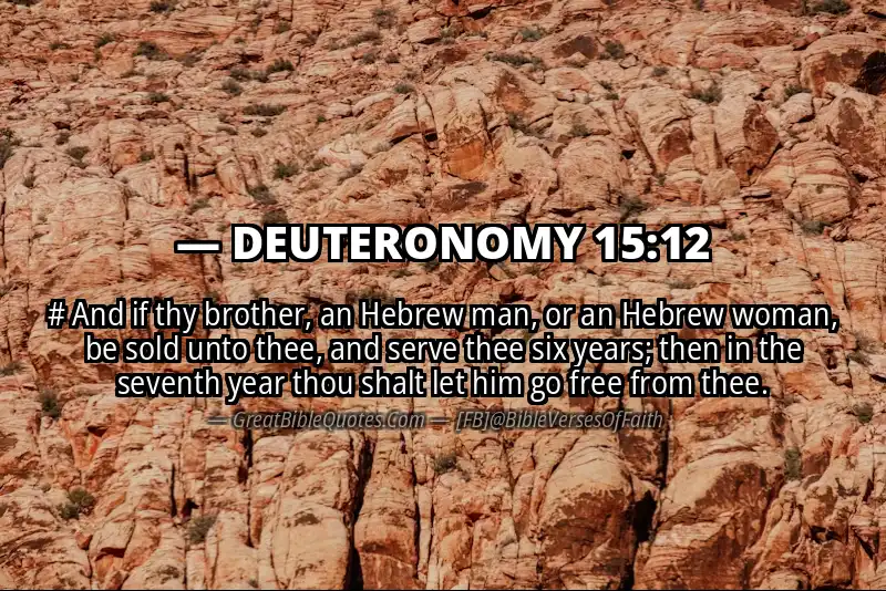 DEUTERONOMY 15:12 Verse Image