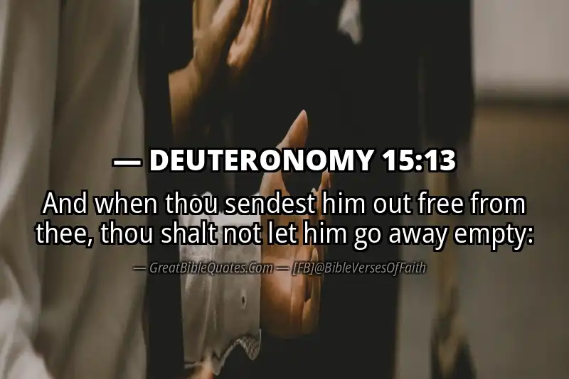 DEUTERONOMY 15:13 Verse