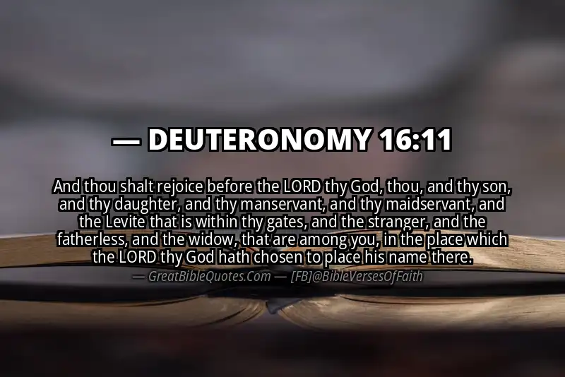 DEUTERONOMY 16:11 Verse