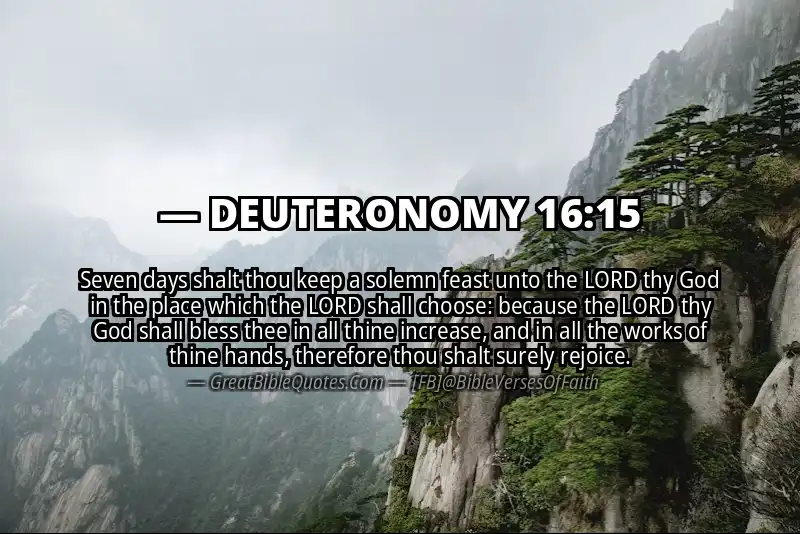 DEUTERONOMY 16:15 Verse