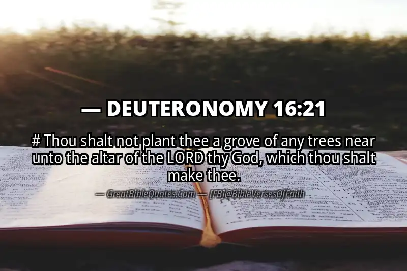 DEUTERONOMY 16:21 Verse