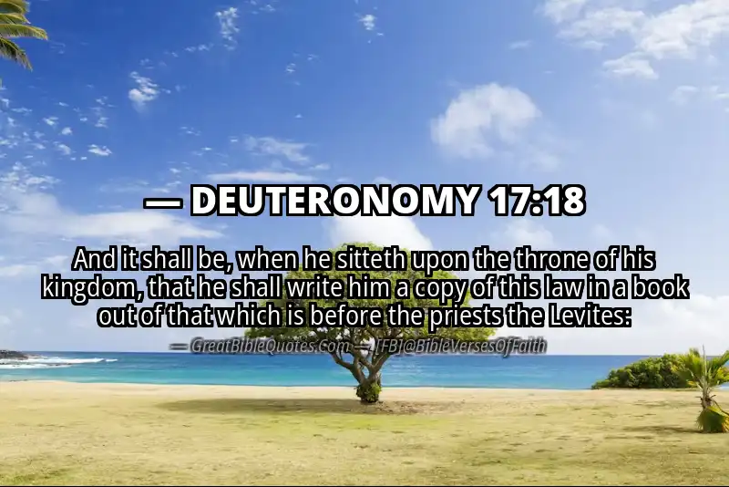 DEUTERONOMY 17:18 Verse