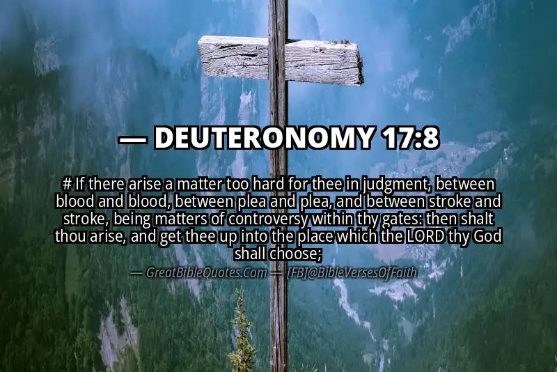 DEUTERONOMY 17:8 Verse