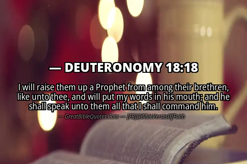 DEUTERONOMY 18:18 Verse Image