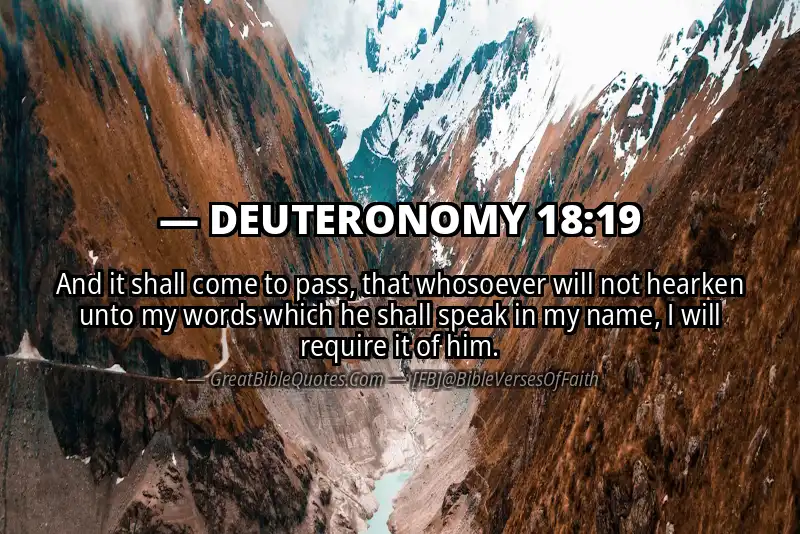 DEUTERONOMY 18:19 Verse