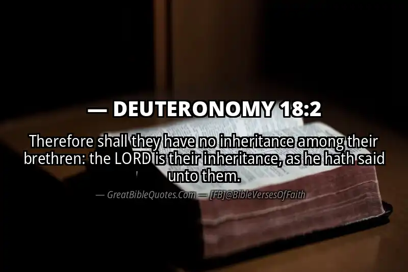 DEUTERONOMY 18:2 Verse