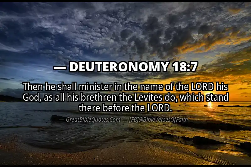 DEUTERONOMY 18:7 Verse