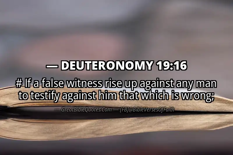 DEUTERONOMY 19:16 Verse