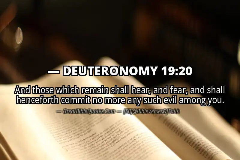 DEUTERONOMY 19:20 Verse