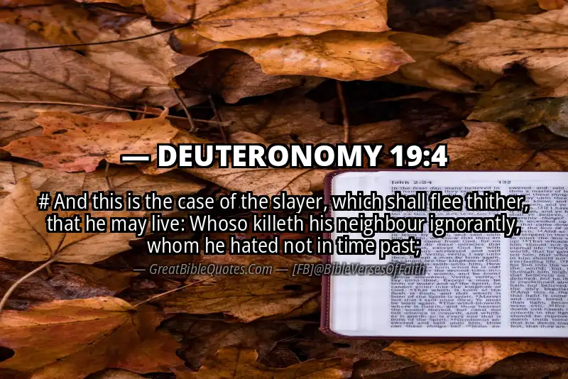DEUTERONOMY 19:4 Verse