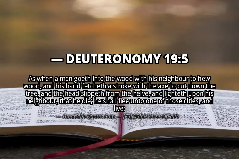 DEUTERONOMY 19:5 Verse