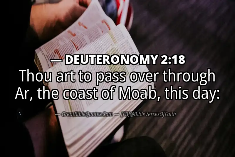Bible verse: DEUTERONOMY 2:18 Image