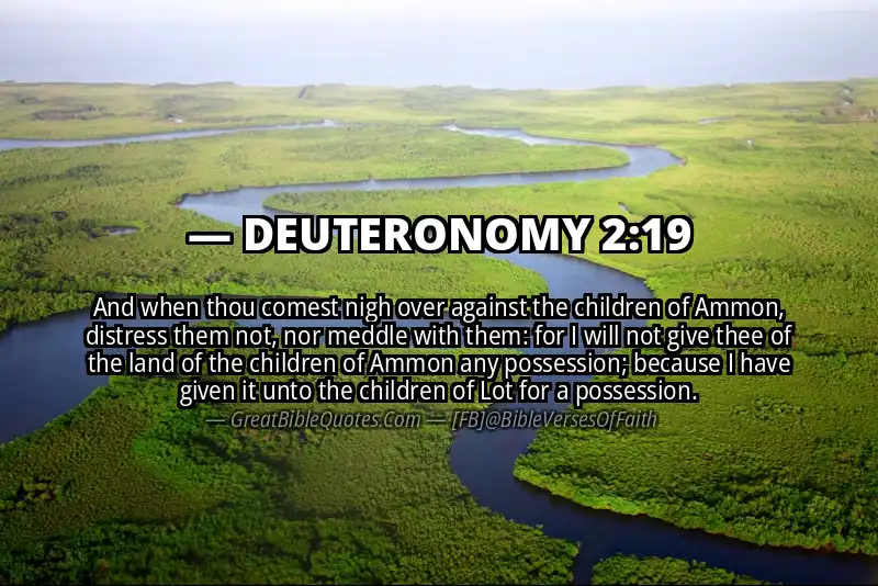 Bible verse: DEUTERONOMY 2:19 Image
