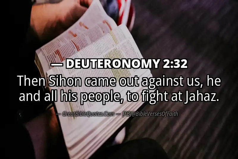 DEUTERONOMY 2:32 Verse