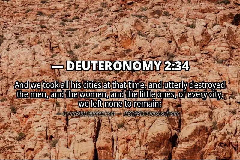 DEUTERONOMY 2:34 Verse