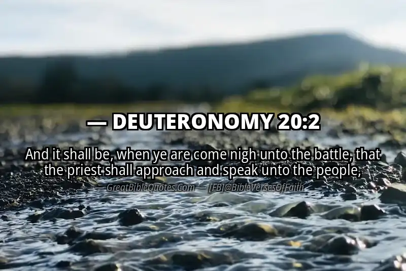 DEUTERONOMY 20:2 Verse